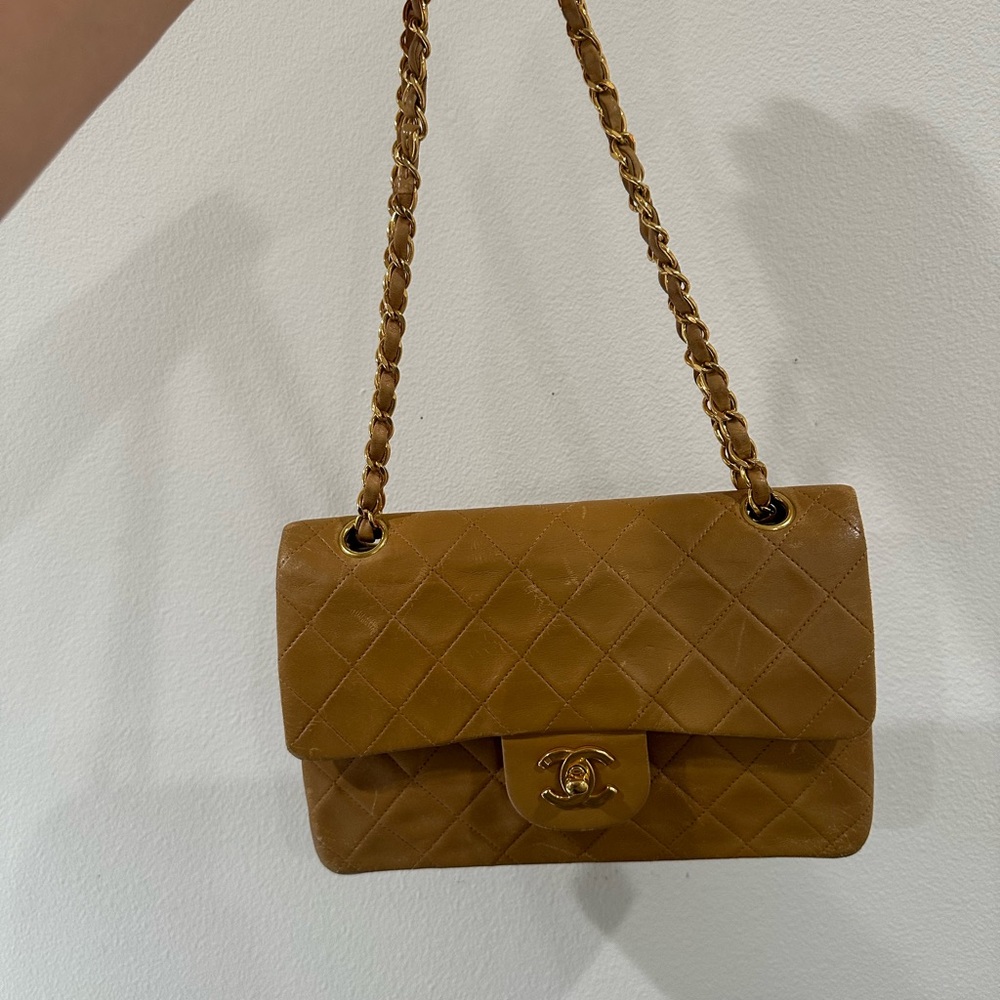 Vintage Chanel Brown Quilted Shoulder Bag - Picture 5 of 7